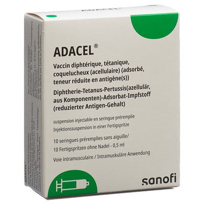 ADACEL Inj Susp o Nadel 10 Fertspr 0.5 ml