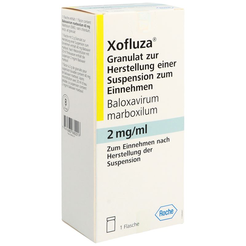 XOFLUZA Gran 2 mg/ml f Susp Fl 20 ml