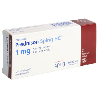 PREDNISON Spirig HC Tabl 1 mg 20 Stk