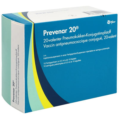 PREVENAR 20 Inj Susp 10 Fertspr 0.5 ml