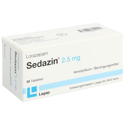 SEDAZIN Tabl 2.5 mg 50 Stk