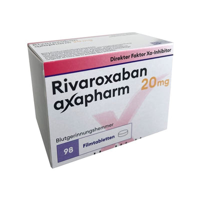 RIVAROXABAN axapharm Filmtabl 20 mg 98 Stk