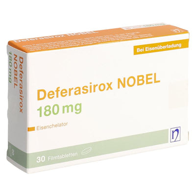 DEFERASIROX NOBEL Filmtabl 180 mg 30 Stk