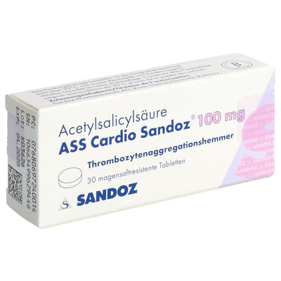 ASS CARDIO Sandoz Tabl 100 mg 30 Stk