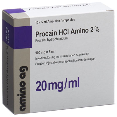 PROCAIN HCL Amino 100 mg/5ml 10 Amp 5 ml
