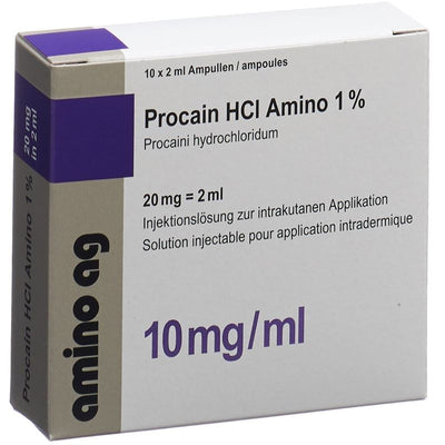 PROCAIN HCL Amino 20 mg/2ml 10 Amp 2 ml