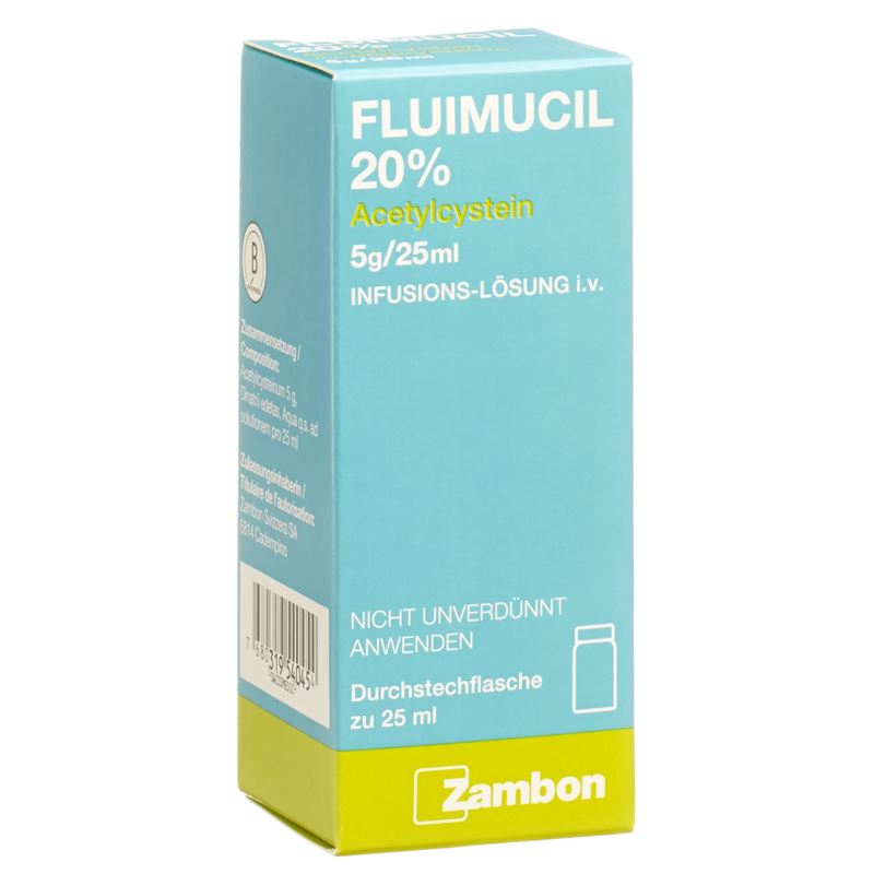 FLUIMUCIL 20% Inf Lös 5 g/25ml Durchstf 25 ml