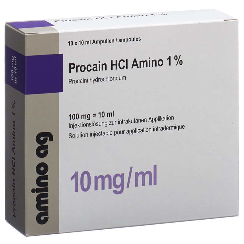 PROCAIN HCL Amino 100 mg/10ml 10 Amp 10 ml