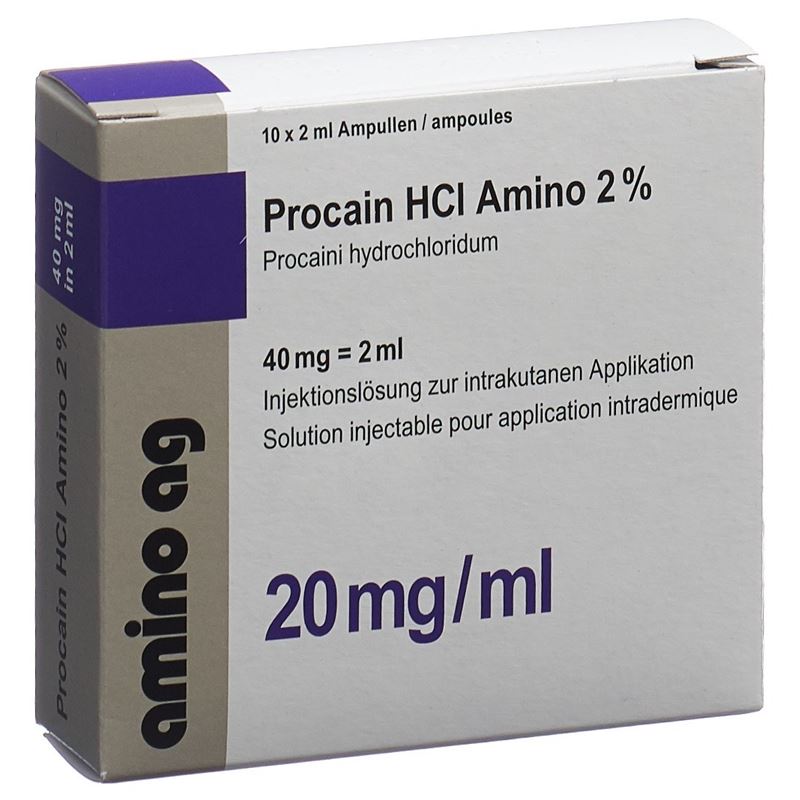PROCAIN HCL Amino 40 mg/2ml 10 Amp 2 ml