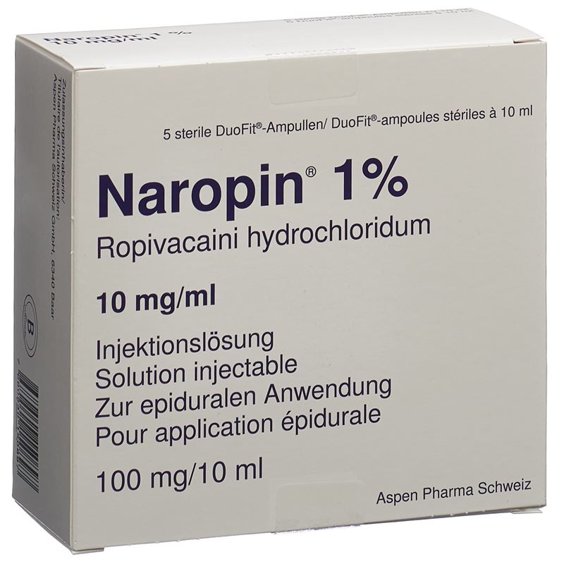 NAROPIN Inj Lös 100 mg/10ml Duofit Amp 5 Stk