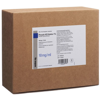 PROCAIN HCL Amino 100 mg/10ml 100 Amp 10 ml