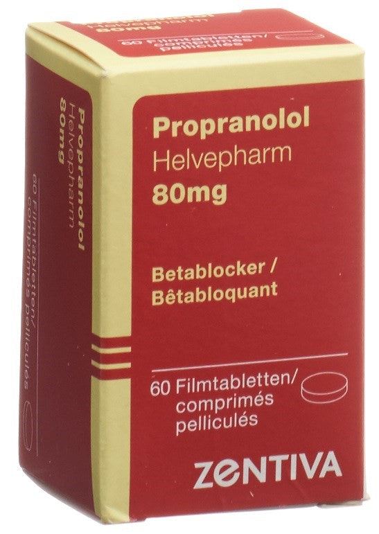 PROPRANOLOL Helvepharm Tabl 80 mg Ds 60 Stk