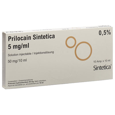 PRILOCAIN Sintetica Inj Lös 5 mg/ml 10 Amp 10 ml