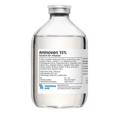 AMINOVEN Inf Lös 15 % 500ml Fl 10 Stk