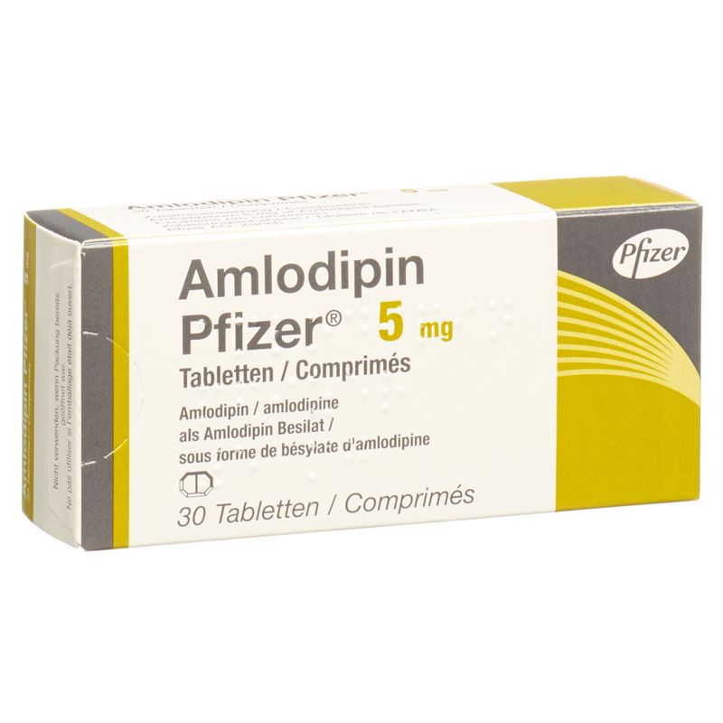 AMLODIPIN Pfizer Tabl 5 mg 30 Stk