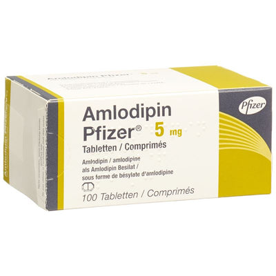 AMLODIPIN Pfizer Tabl 5 mg 100 Stk