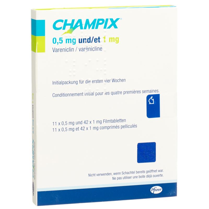 CHAMPIX Initialpackung Filmtabl 11x0.5mg/42x1mg