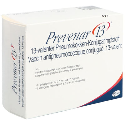 PREVENAR 13 mit Nadeln 10 Fertspr 0.5 ml