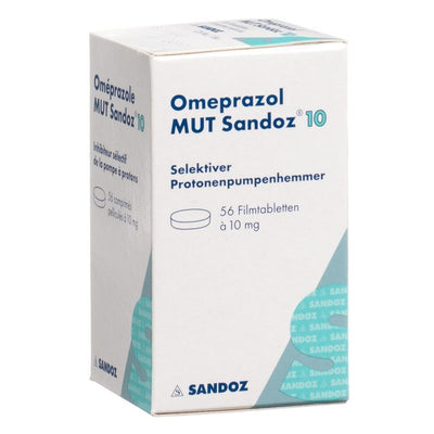 OMEPRAZOL MUT Sandoz Filmtabl 10 mg Ds 56 Stk