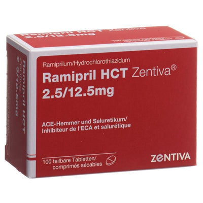 RAMIPRIL HCT Zentiva Tabl 2.5/12.5 mg 100 Stk
