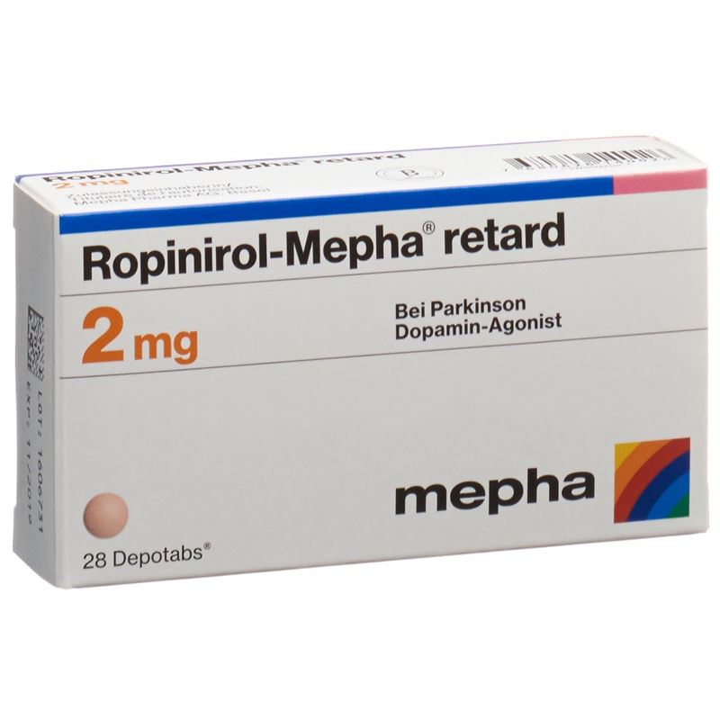 ROPINIROL Mepha retard Depotabs 2 mg 28 Stk