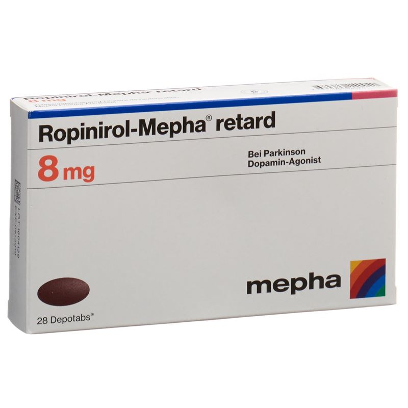 ROPINIROL Mepha retard Depotabs 8 mg 28 Stk