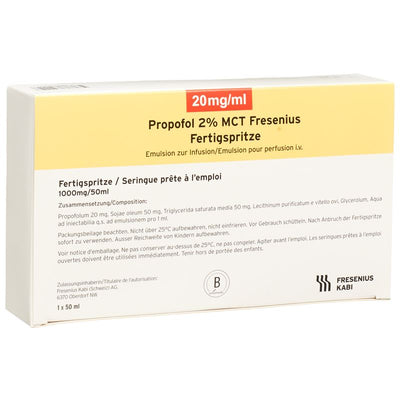 PROPOFOL 2% MCT Fresenius 1 g/50ml Fertspr