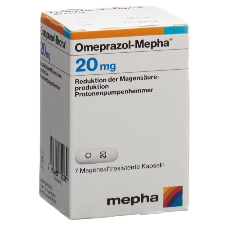 OMEPRAZOL Mepha Kaps 20 mg Ds 7 Stk