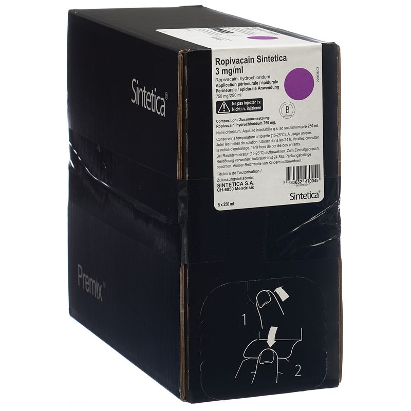 ROPIVACAIN Sintetica 3 mg/ml 250ml Btl 5 Stk