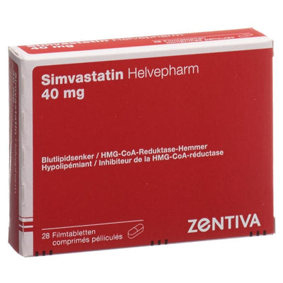 SIMVASTATIN Helvepharm Filmtabl 40 mg 28 Stk