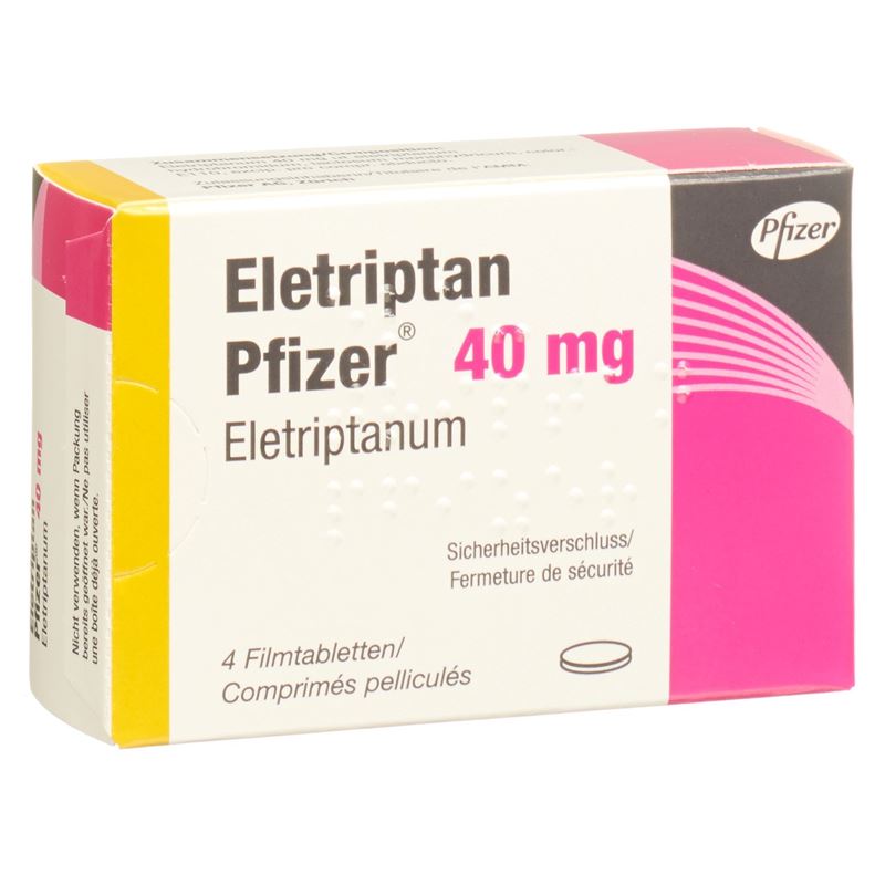 ELETRIPTAN Pfizer Filmtabl 40 mg 4 Stk