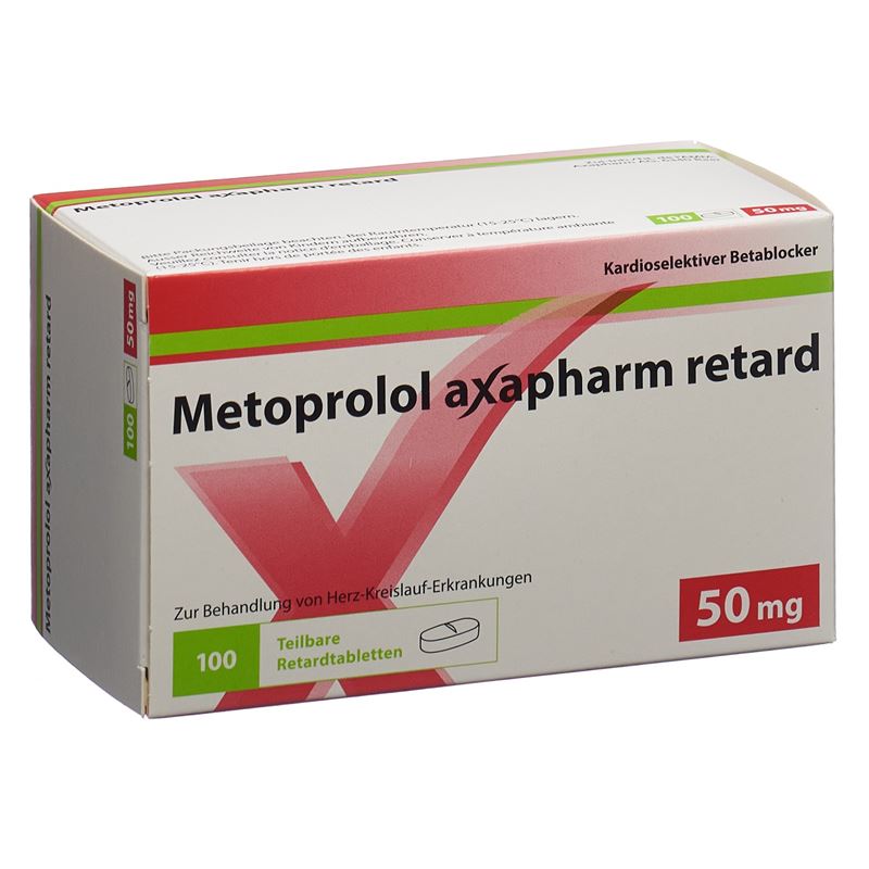 METOPROLOL Axapharm Ret Tabl 50 mg 100 Stk