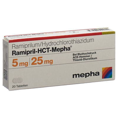 RAMIPRIL-HCT Mepha Tabl 5/25 20 Stk