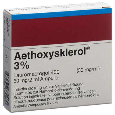 AETHOXYSKLEROL Inj Lös 3 % 5 Amp 2 ml