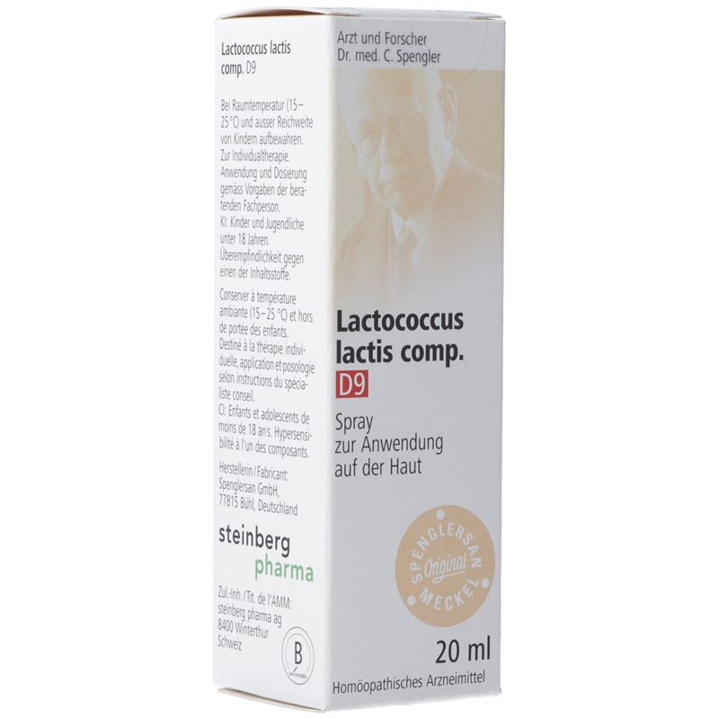 SPENGLERSAN Lactococcus lact comp D 9 Spray 20 ml