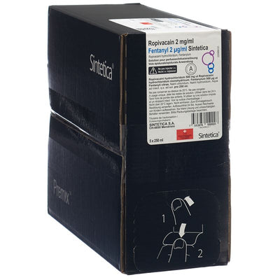 ROPIVACAIN 2mg/ml Fentanyl 2µg/ml Sint 5 x 250 ml