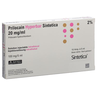 PRILOCAIN Hyperbar Sint 100 mg/5ml ste Bli 10 Stk