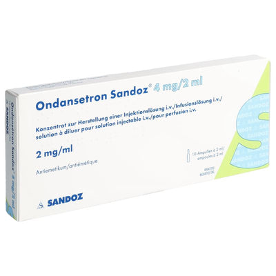 ONDANSETRON Sandoz Inf Konz 4 mg/2ml 10 Amp 2 ml