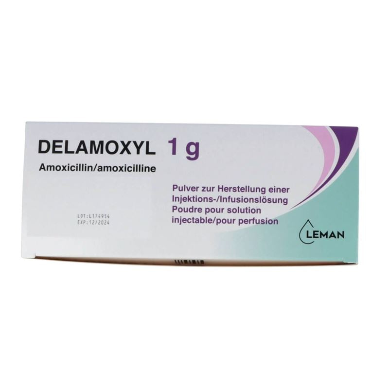 DELAMOXYL Trockensub 1 g Durchstf 10 Stk