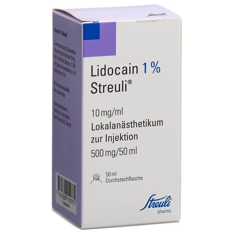 LIDOCAIN Streuli 500 mg/50ml Durchstf 50 ml