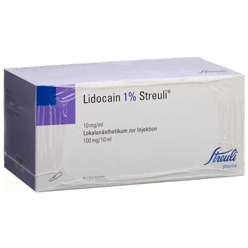 LIDOCAIN Streuli 100 mg/10ml 50 Amp 10 ml